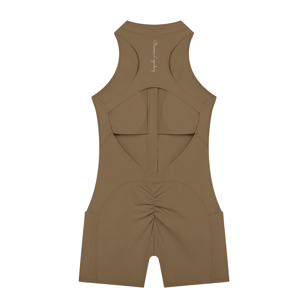 Women’s Quarter-Zip Yoga Romper