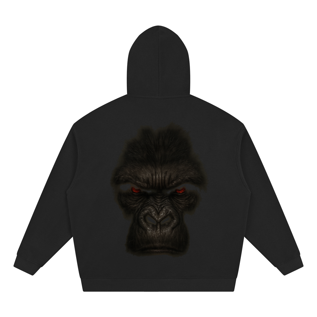 Unisex Waffle Hoodie Gorilla
