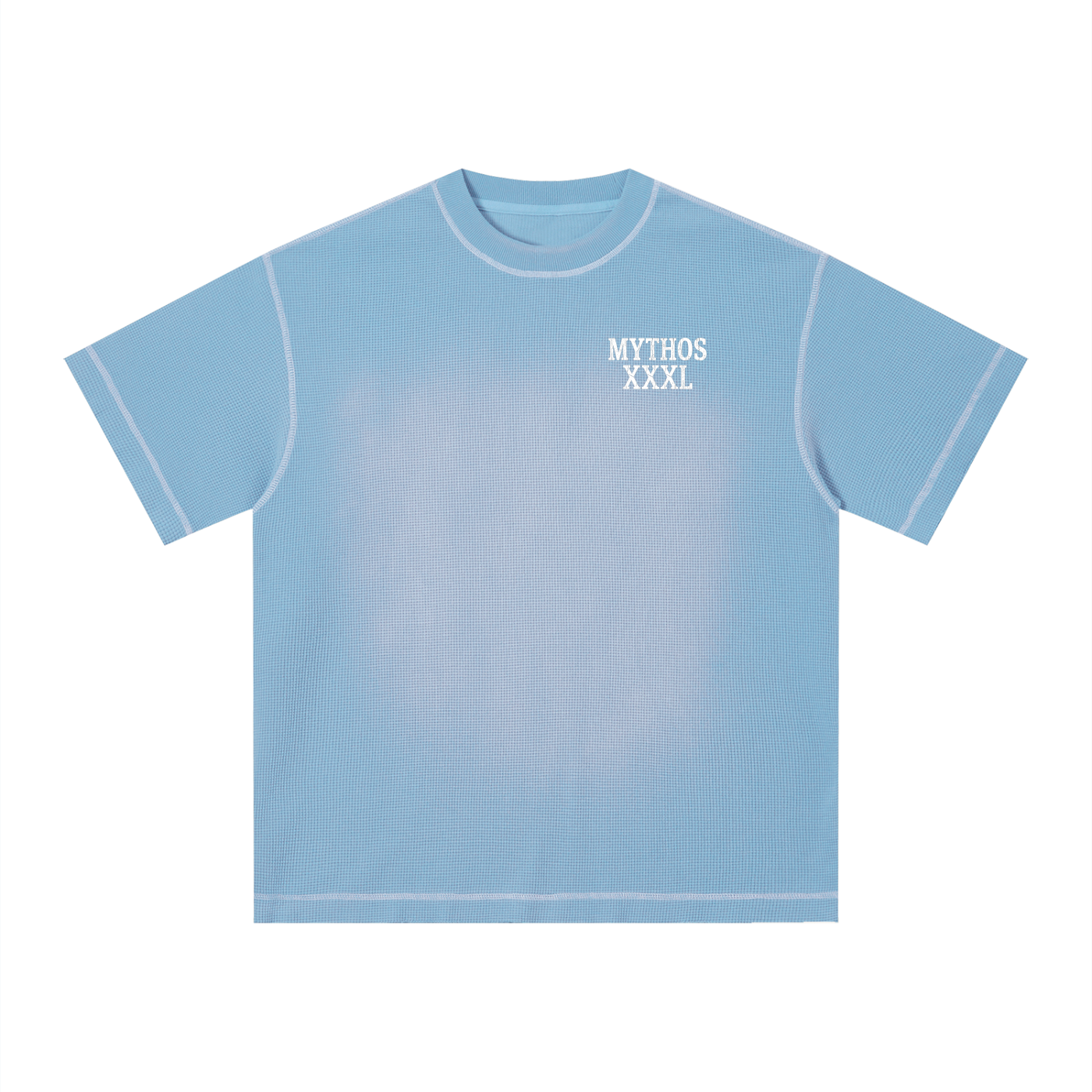 Unisex Sunfade Waffle Boxy T-Shirt XXXL