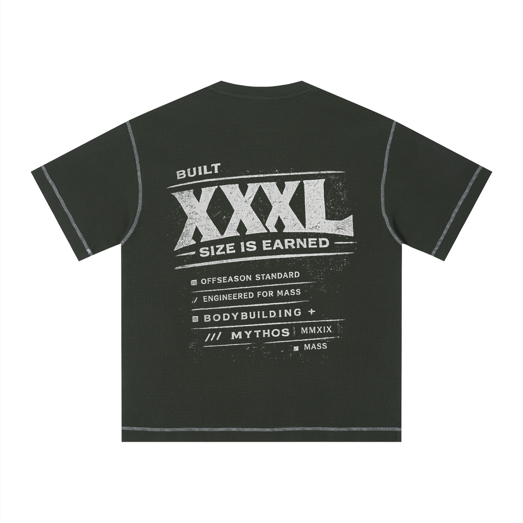 Unisex Sunfade Waffle Boxy T-Shirt XXXL