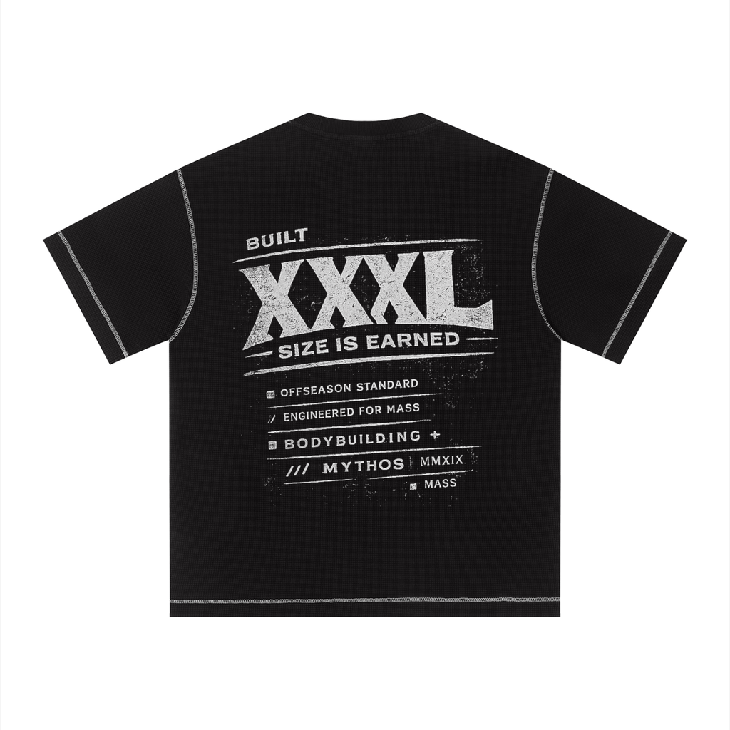Unisex Sunfade Waffle Boxy T-Shirt XXXL