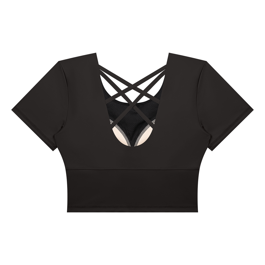 Women's Crop Yoga T-Shirt