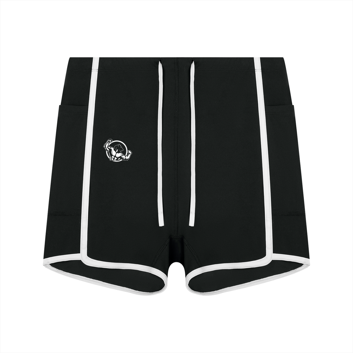 Women's High Waisted Ringer Yoga Shorts