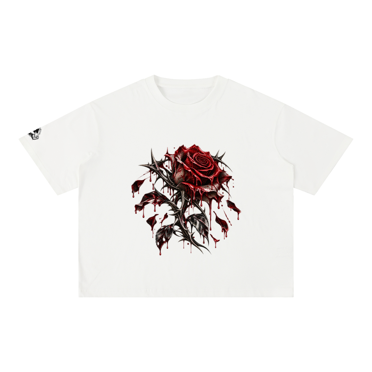 Mineral Wash Boxy Cotton T-Shirt Immortal