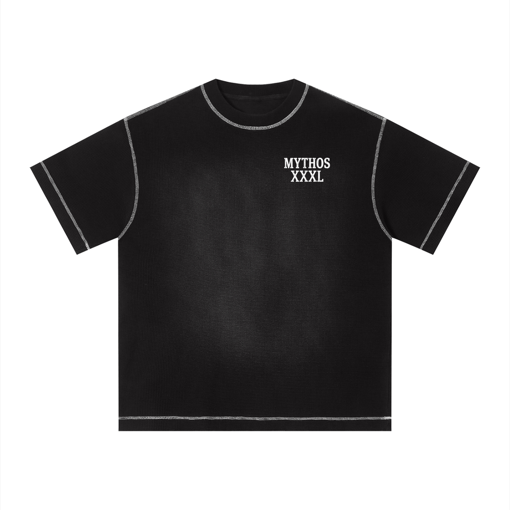 Unisex Sunfade Waffle Boxy T-Shirt XXXL