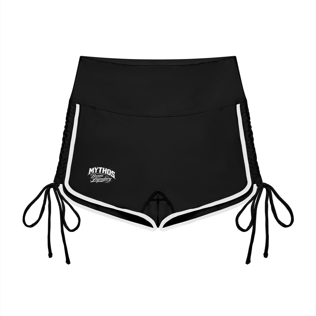Women’s Color Block High Waisted Yoga Shorts