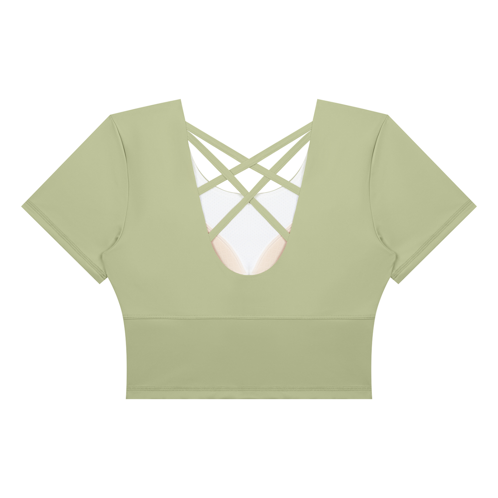 Women's Crop Yoga T-Shirt