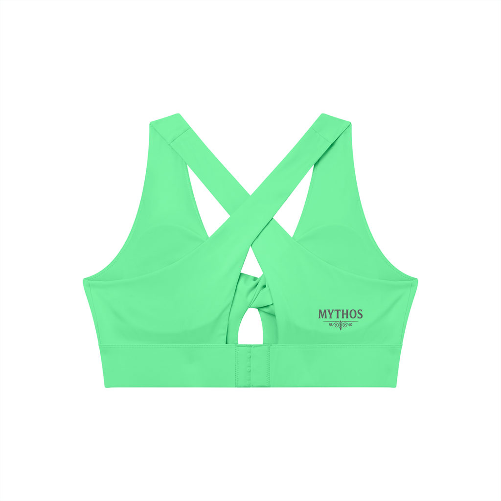 Women's Twist Front V-Neck Sports Bra