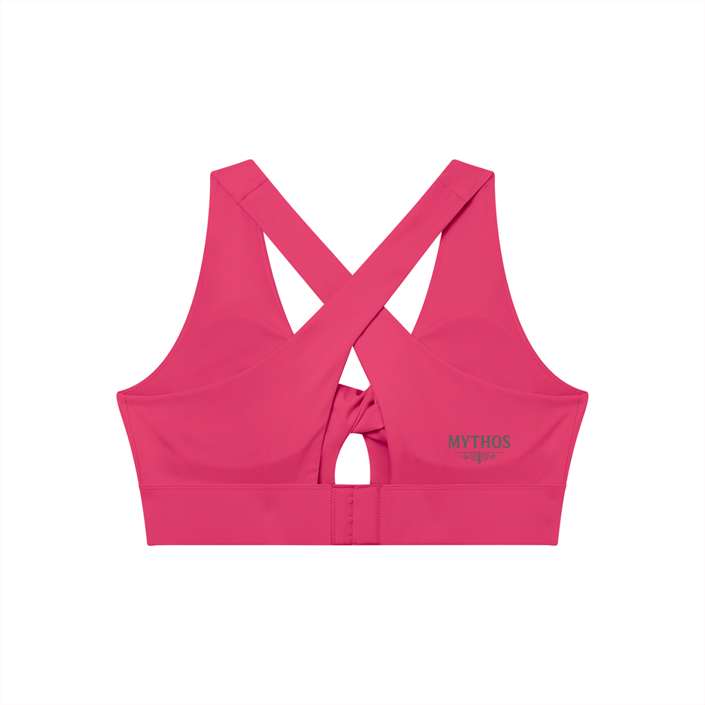 Women's Twist Front V-Neck Sports Bra