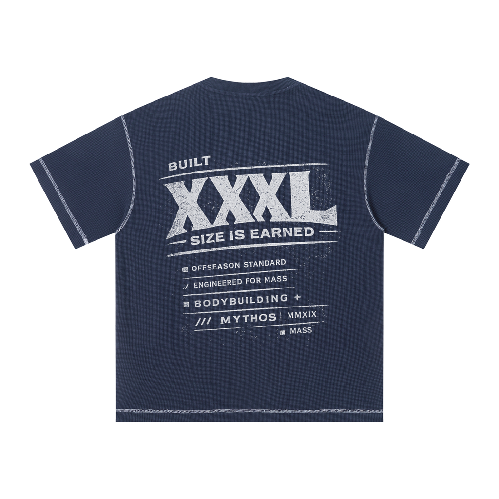 Unisex Sunfade Waffle Boxy T-Shirt XXXL