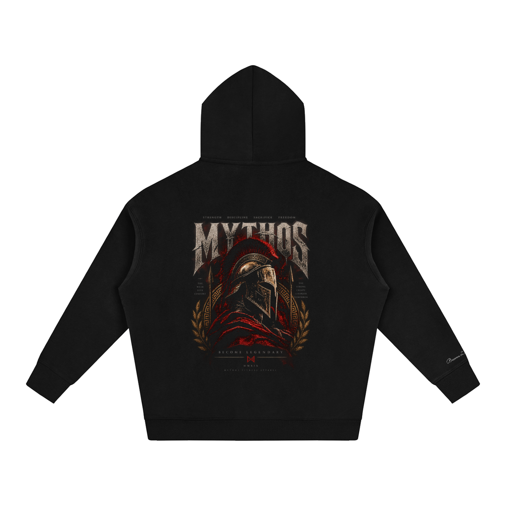 Oversize Fleeced Hoodie Spartan