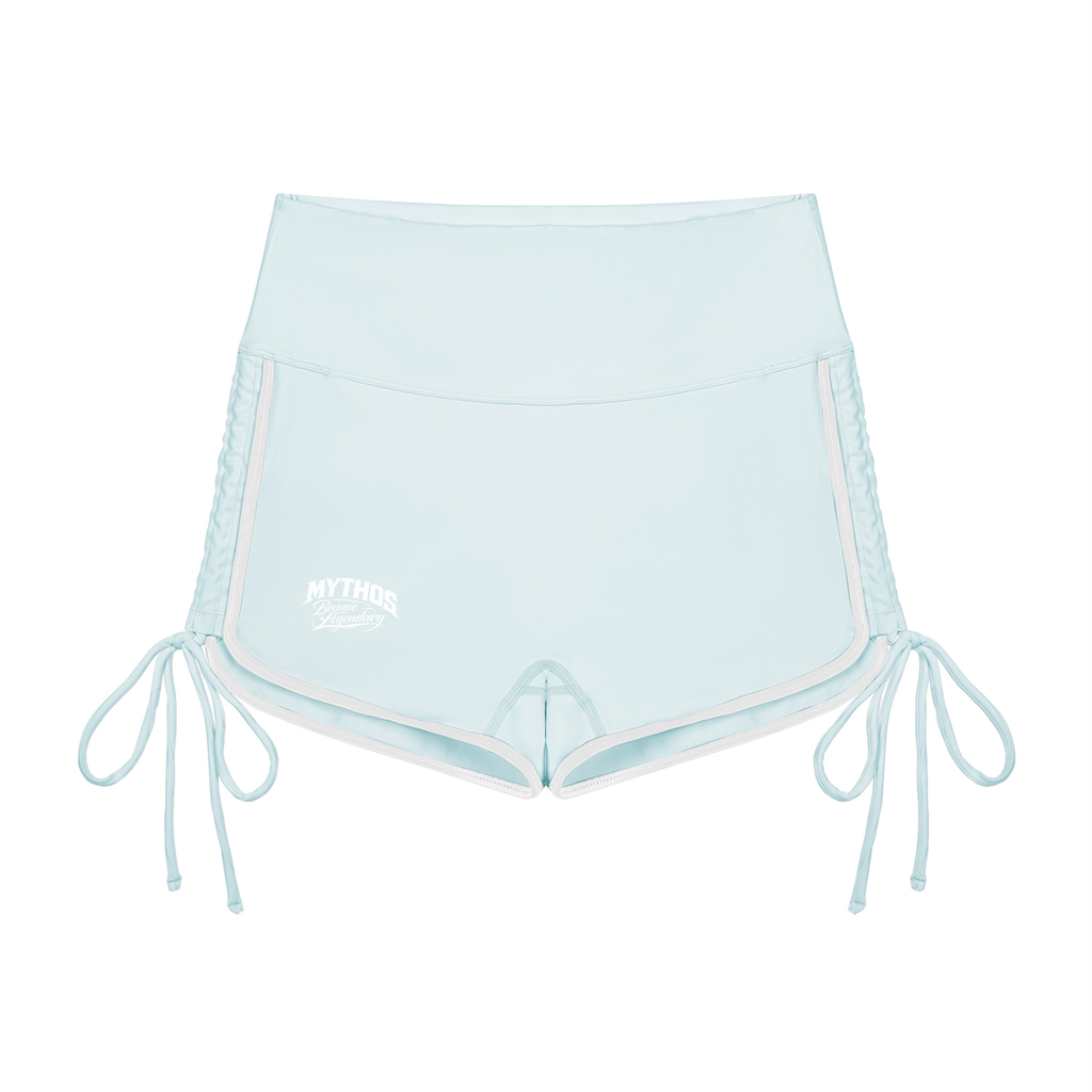 Women’s Color Block High Waisted Yoga Shorts
