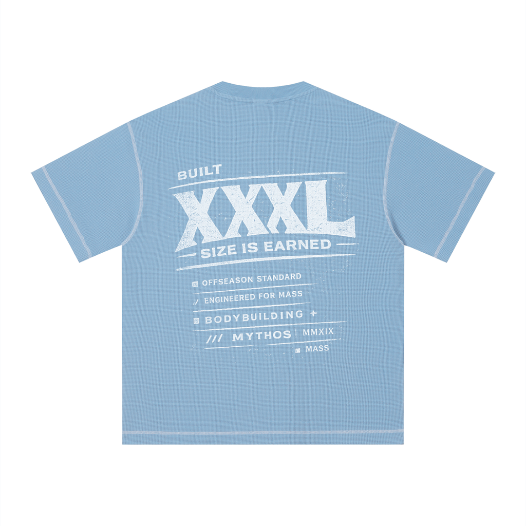 Unisex Sunfade Waffle Boxy T-Shirt XXXL