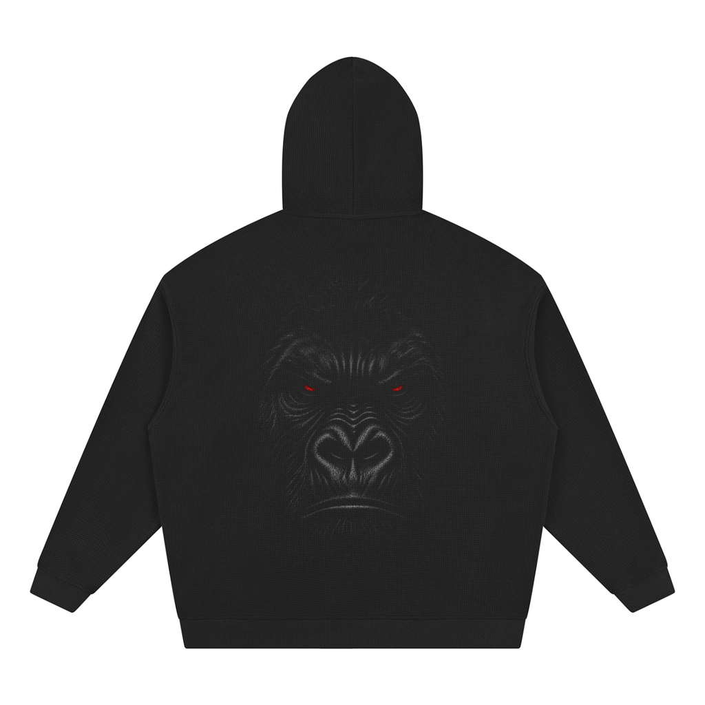 Unisex Waffle Hoodie Gorilla