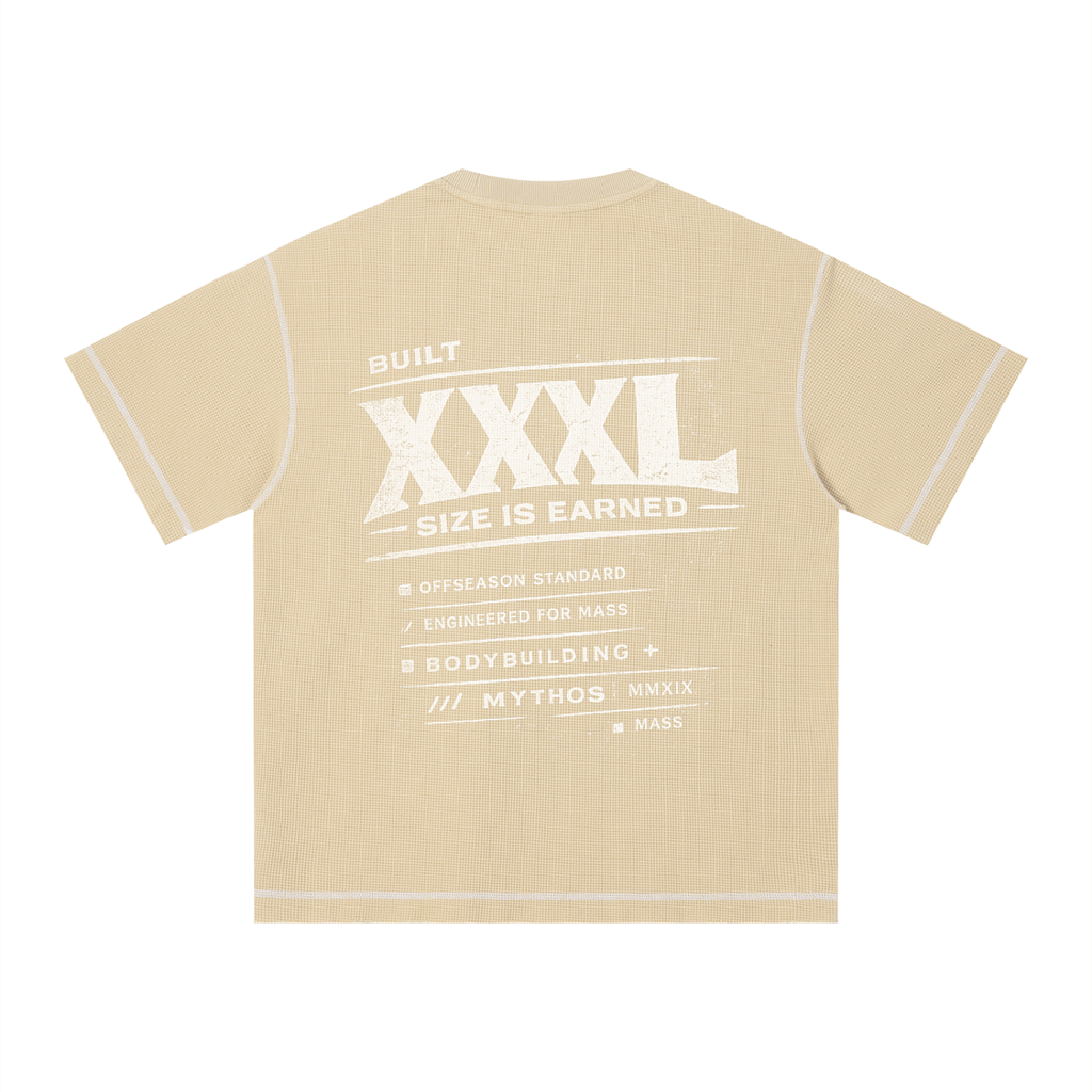 Unisex Sunfade Waffle Boxy T-Shirt XXXL