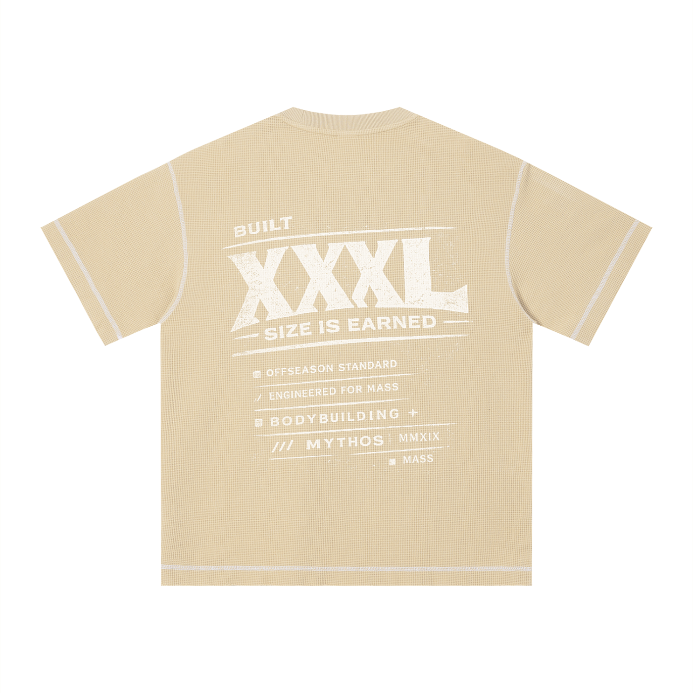 Unisex Sunfade Waffle Boxy T-Shirt XXXL