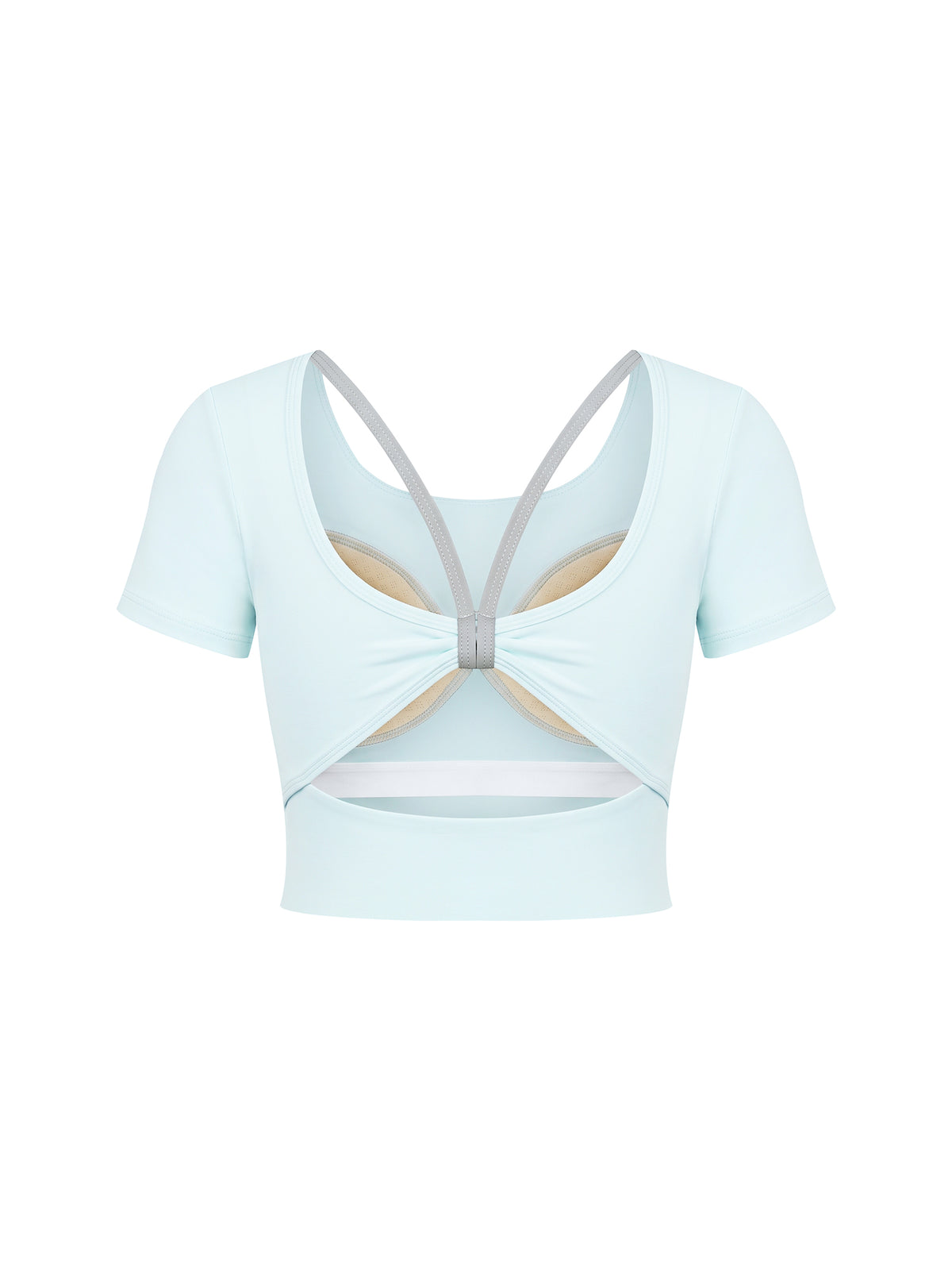 Women's Color Block Yoga T-Shirt